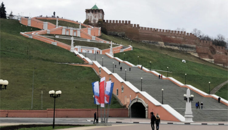 Нижегородский Кремль, вид с набережной Волги